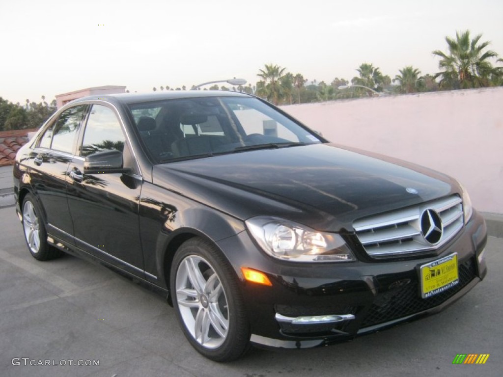 Black 2013 Mercedes-Benz C 250 Sport Exterior Photo #71696257
