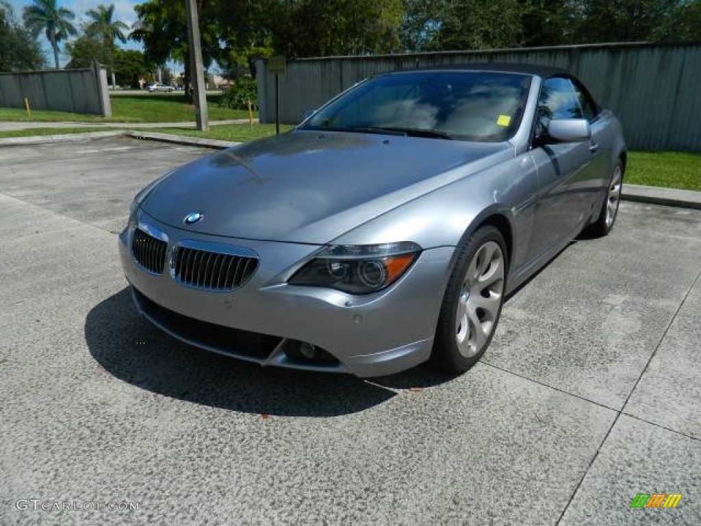 2007 6 Series 650i Convertible - Silver Grey Metallic / Black photo #1