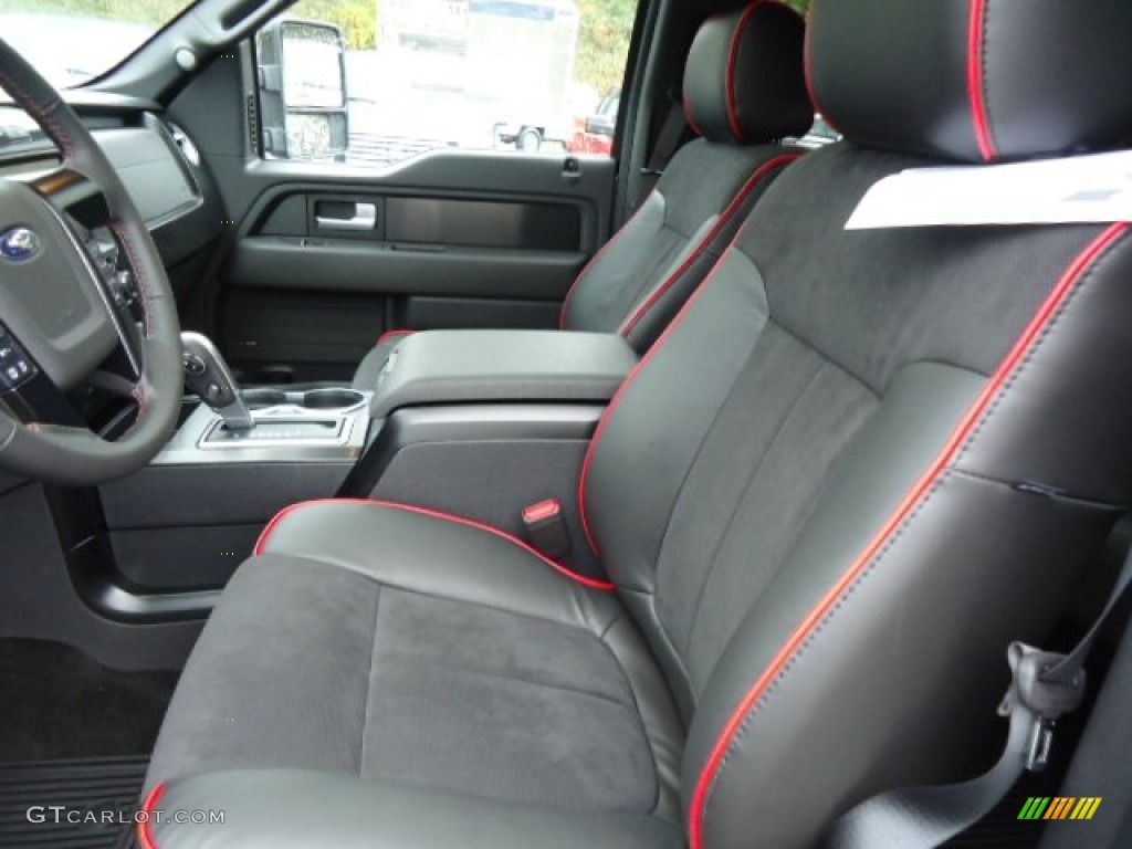 FX Sport Appearance Black/Red Interior 2013 Ford F150 FX4 SuperCrew 4x4 Photo #71698330