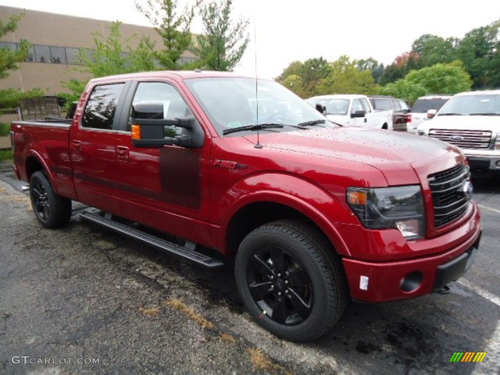 Ruby Red Metallic 2013 Ford F150 FX4 SuperCrew 4x4 Exterior Photo #71698528