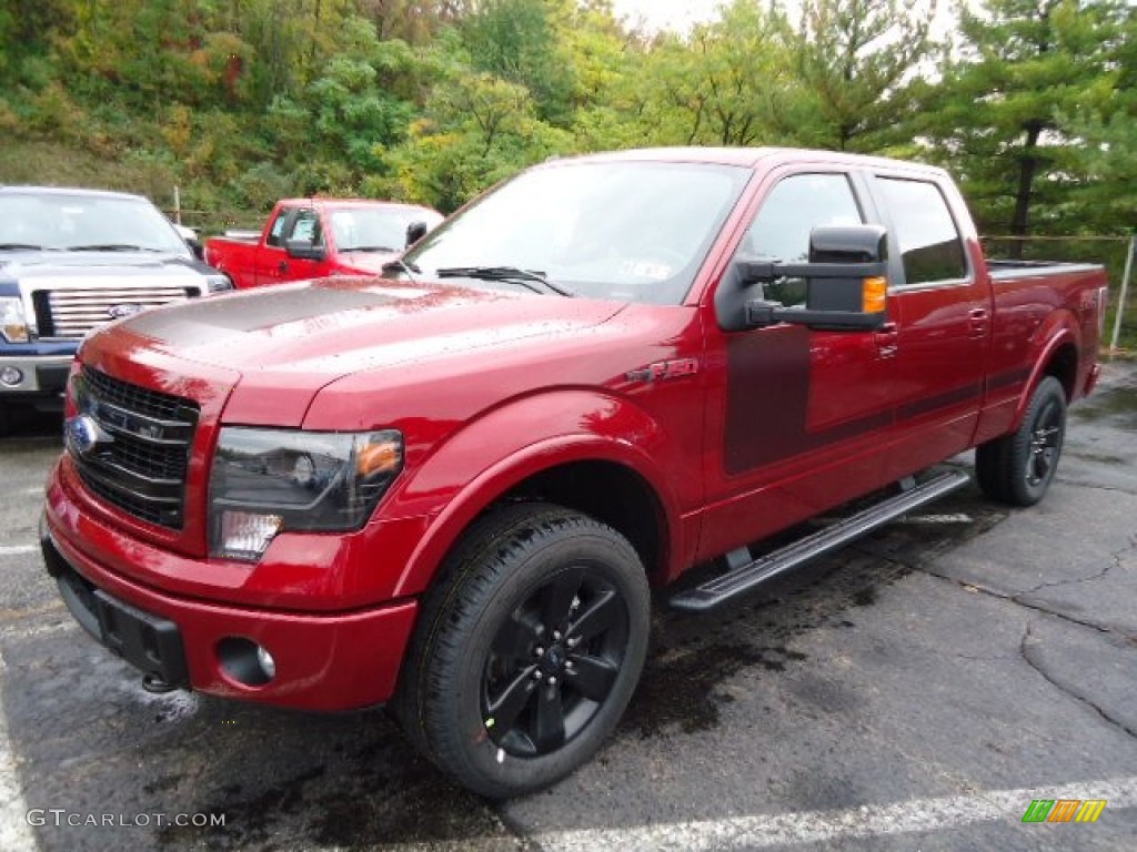 Ruby Red Metallic 2013 Ford F150 FX4 SuperCrew 4x4 Exterior Photo #71698564