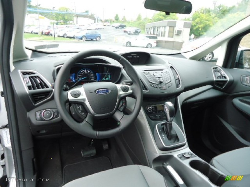 2013 Ford C-Max Hybrid SE Charcoal Black Dashboard Photo #71698726