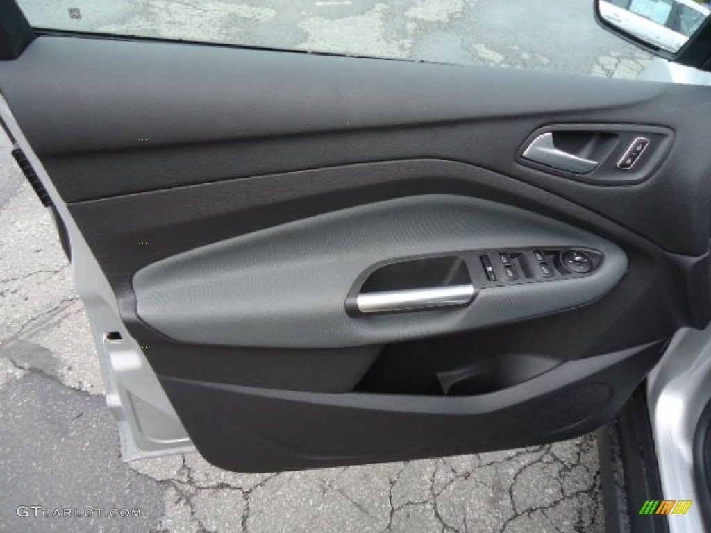 2013 Ford C-Max Hybrid SE Charcoal Black Door Panel Photo #71698735