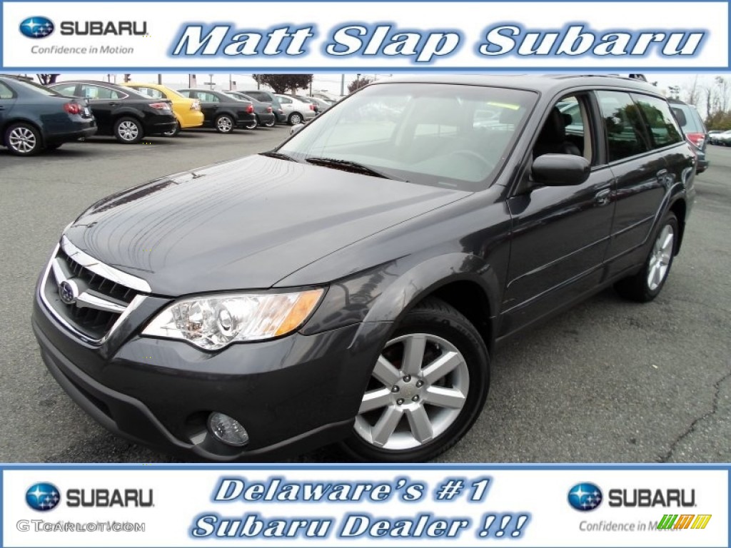 2008 Outback 2.5i Limited Wagon - Diamond Gray Metallic / Off Black photo #1