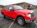 2012 Race Red Ford F150 XLT SuperCab 4x4  photo #1