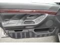 1995 BMW 7 Series Black Interior Door Panel Photo