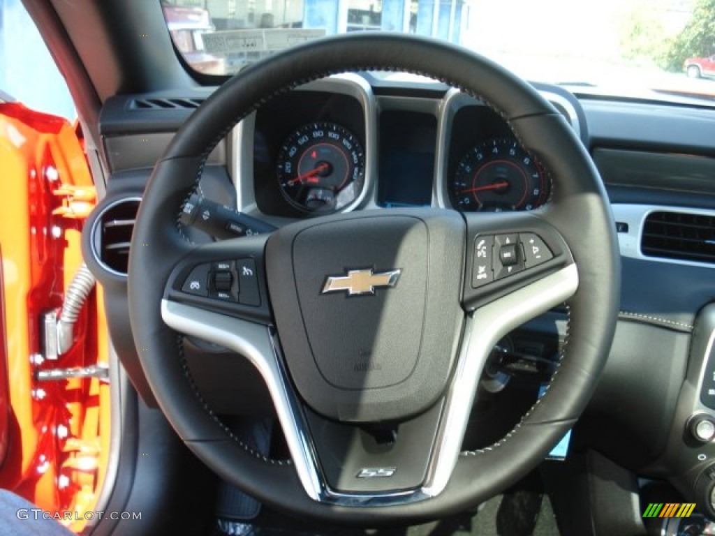 2013 Chevrolet Camaro SS/RS Coupe Black Steering Wheel Photo #71699227