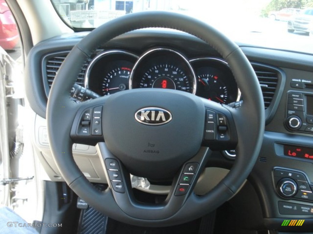 2013 Kia Optima EX Beige Steering Wheel Photo #71699926