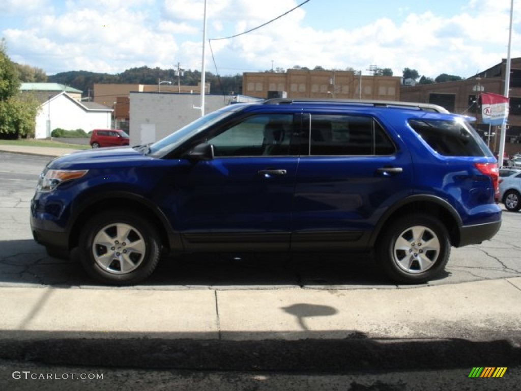 2013 Explorer 4WD - Deep Impact Blue Metallic / Medium Light Stone photo #5