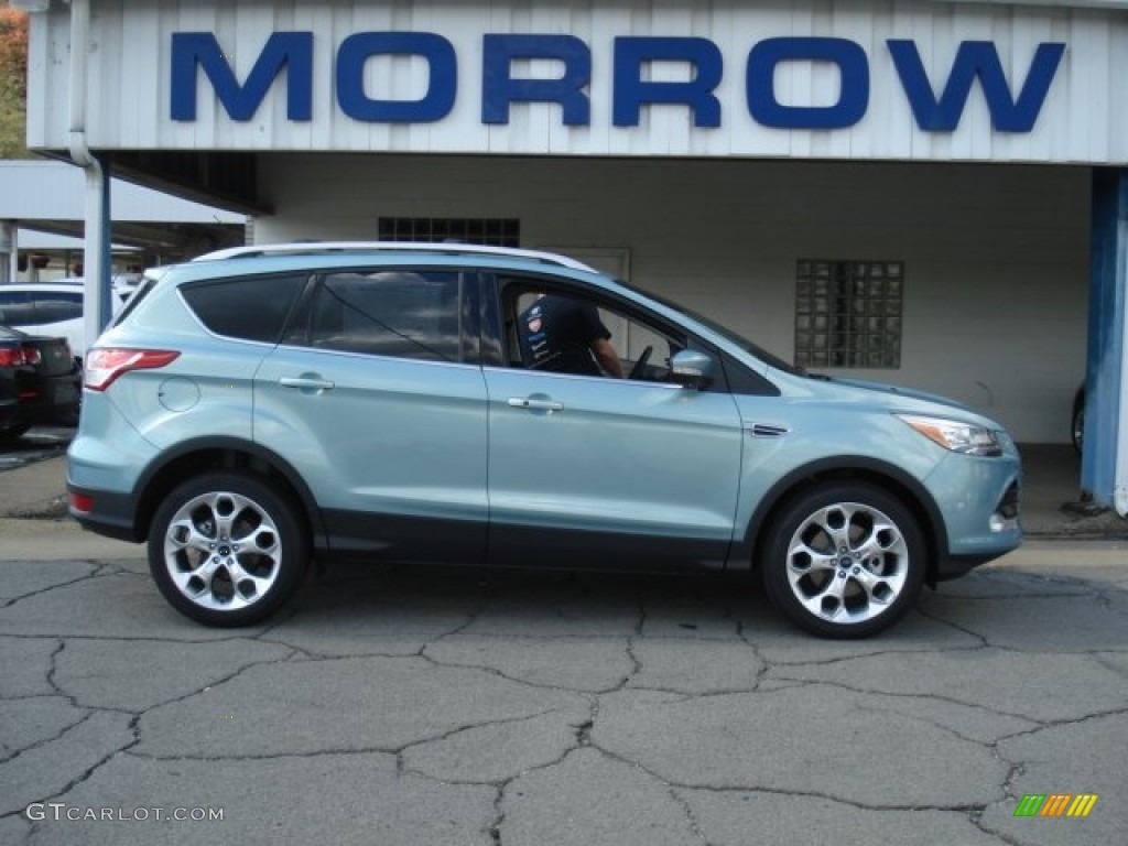 2013 Escape Titanium 2.0L EcoBoost 4WD - Frosted Glass Metallic / Charcoal Black photo #1