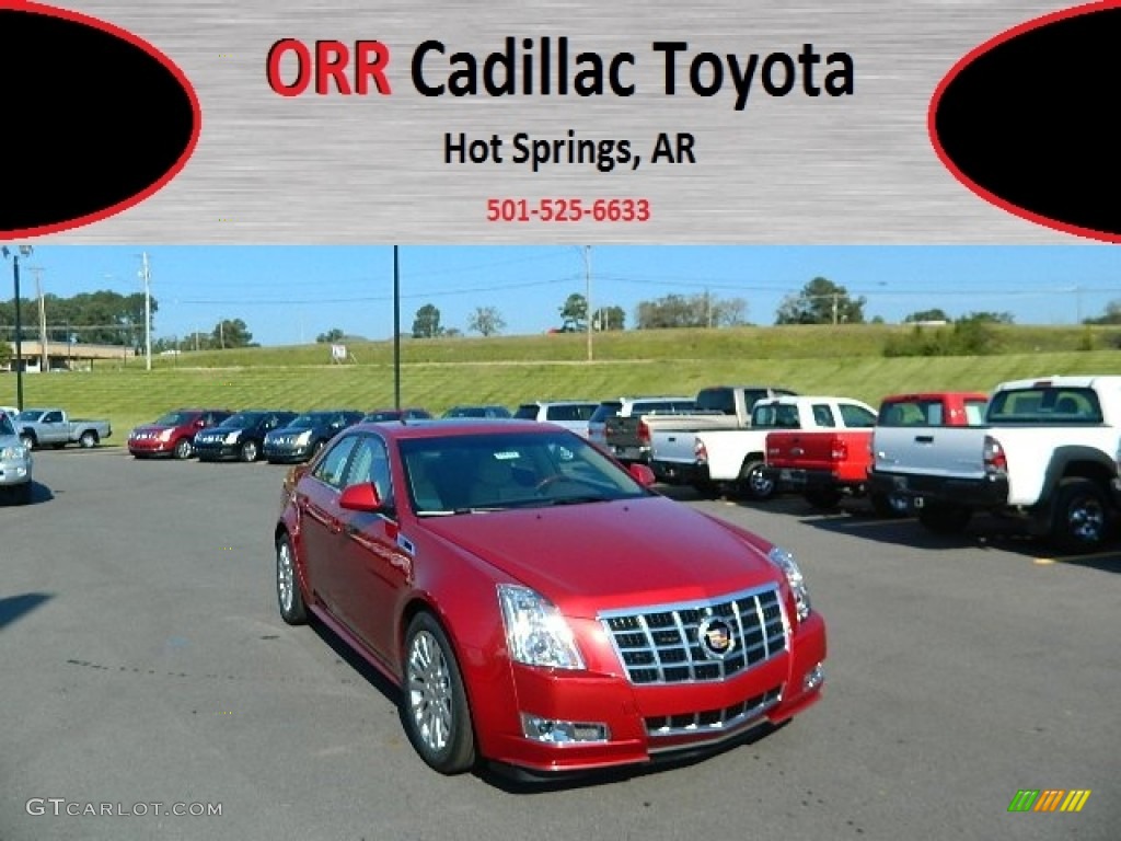 2013 CTS 3.6 Sedan - Crystal Red Tintcoat / Cashmere/Cocoa photo #1