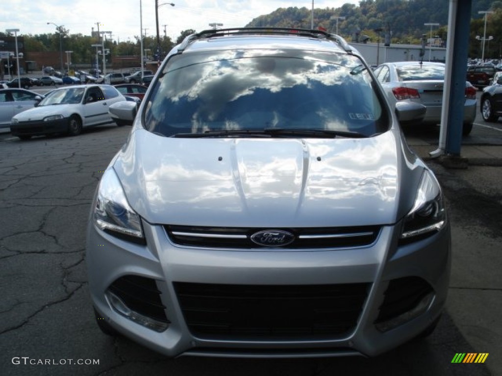 2013 Escape Titanium 2.0L EcoBoost 4WD - Ingot Silver Metallic / Charcoal Black photo #3