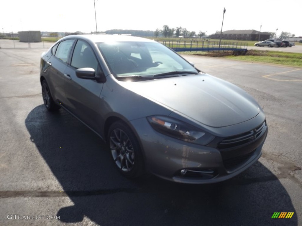 2013 Dart Rallye - Tungsten Metallic / Black/Ruby Red photo #3