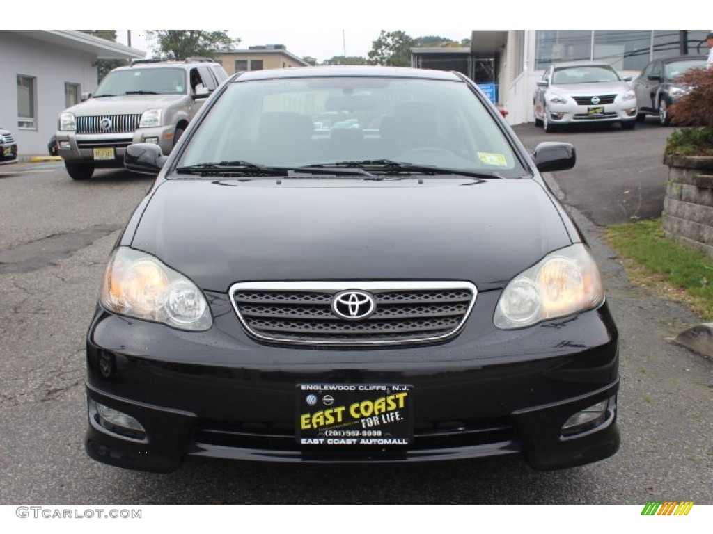 2006 Corolla S - Black Sand Pearl / Dark Charcoal photo #2