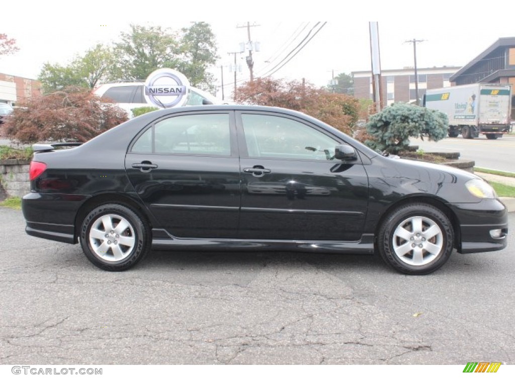 2006 Corolla S - Black Sand Pearl / Dark Charcoal photo #3