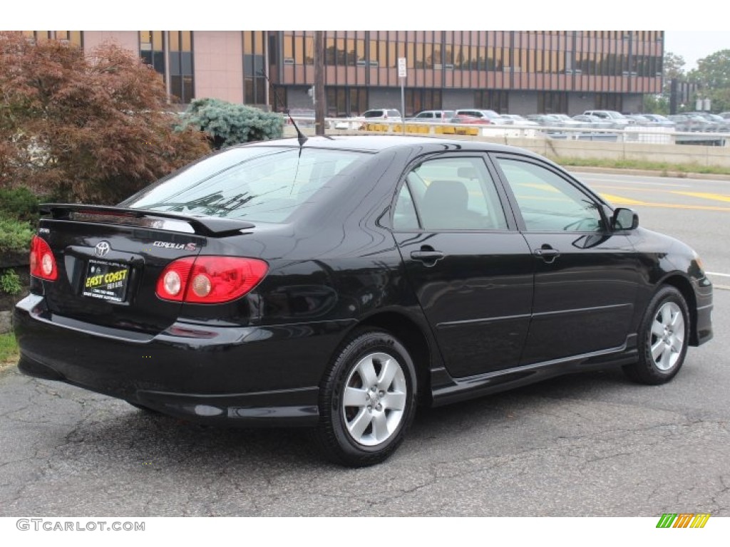 2006 Corolla S - Black Sand Pearl / Dark Charcoal photo #4