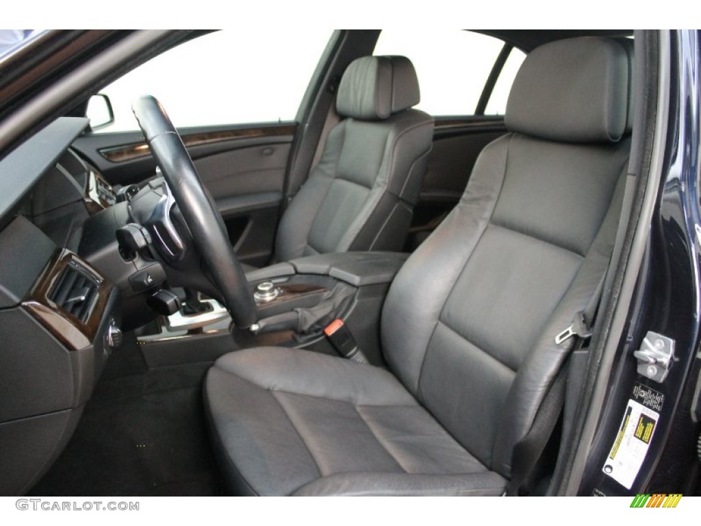 Black Interior 2010 BMW 5 Series 535i Sedan Photo #71702832