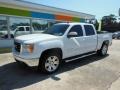 2008 Summit White GMC Sierra 1500 SLE Crew Cab  photo #2