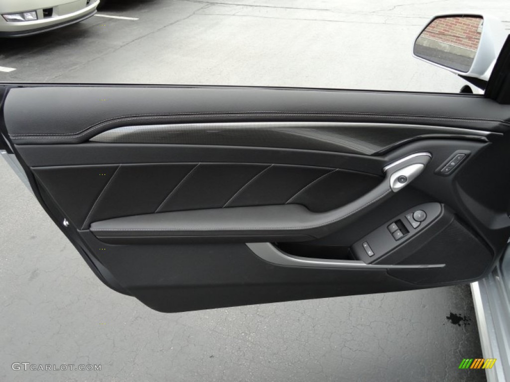 2013 Cadillac CTS 4 AWD Coupe Ebony Door Panel Photo #71703661