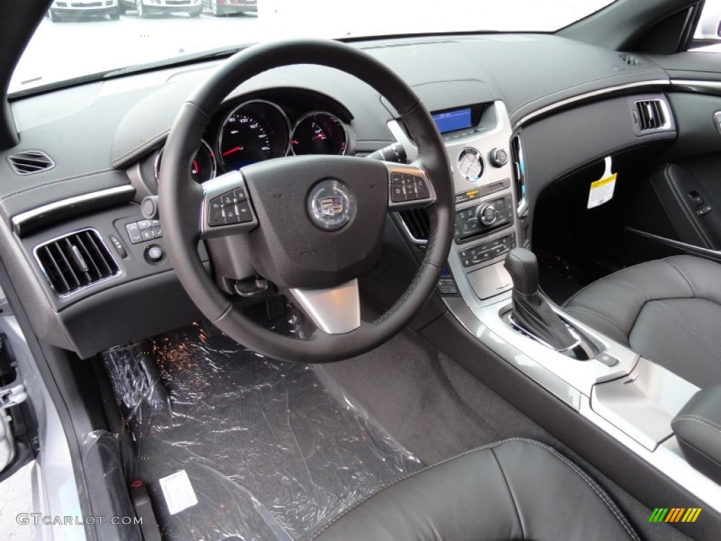 Ebony Interior 2013 Cadillac CTS 4 AWD Coupe Photo #71703679