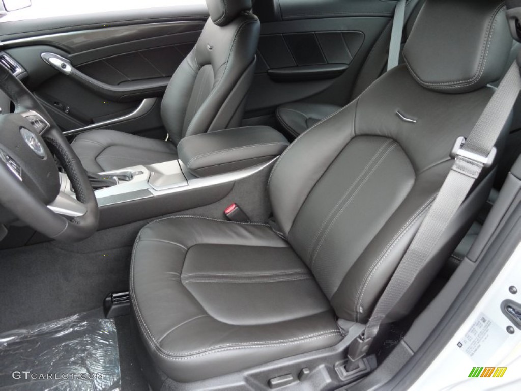 Ebony Interior 2013 Cadillac CTS 4 AWD Coupe Photo #71703688