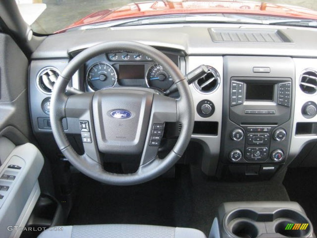 2013 Ford F150 XLT SuperCrew 4x4 Steel Gray Dashboard Photo #71705431