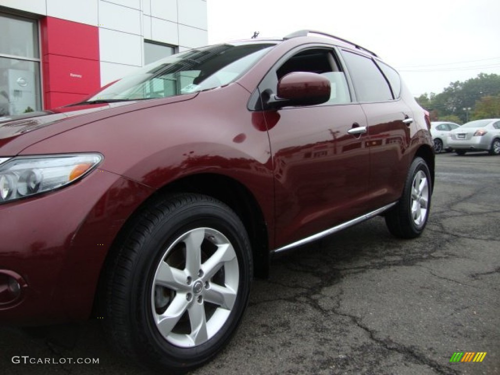 2010 Murano SL AWD - Merlot Red Metallic / Black photo #2