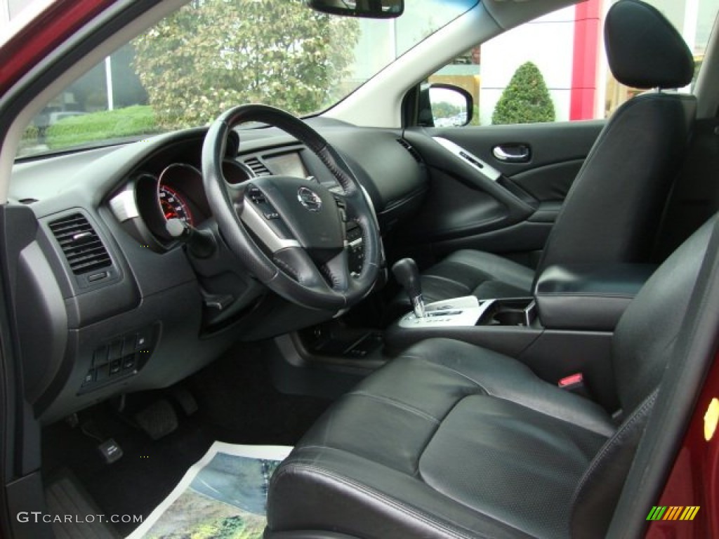 2010 Murano SL AWD - Merlot Red Metallic / Black photo #12