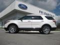 2013 White Platinum Tri-Coat Ford Explorer XLT 4WD  photo #1