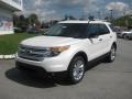 2013 White Platinum Tri-Coat Ford Explorer XLT 4WD  photo #2