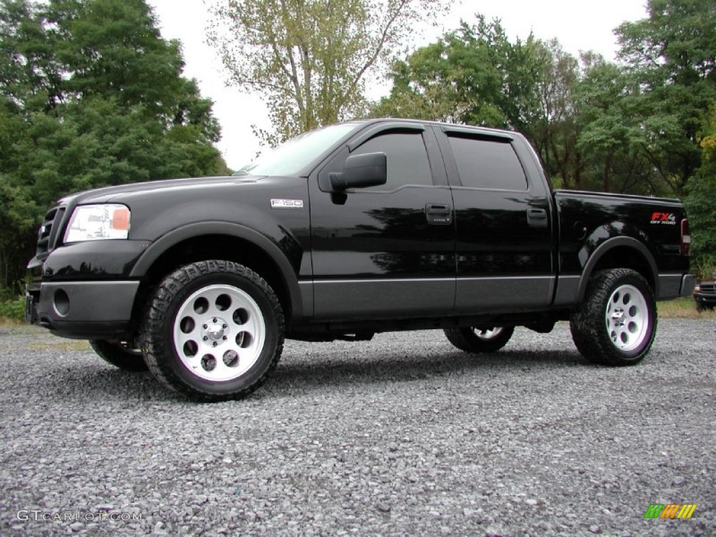 Black 2006 Ford F150 FX4 SuperCrew 4x4 Exterior Photo #71706925
