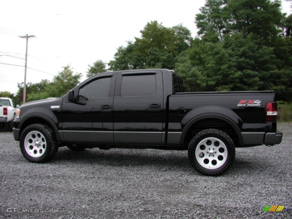 2006 F150 FX4 SuperCrew 4x4 - Black / Black/Medium Flint photo #7
