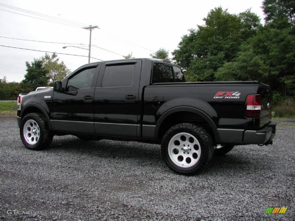 2006 F150 FX4 SuperCrew 4x4 - Black / Black/Medium Flint photo #8