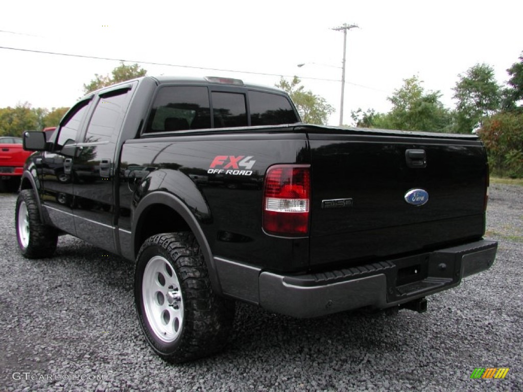 2006 F150 FX4 SuperCrew 4x4 - Black / Black/Medium Flint photo #10