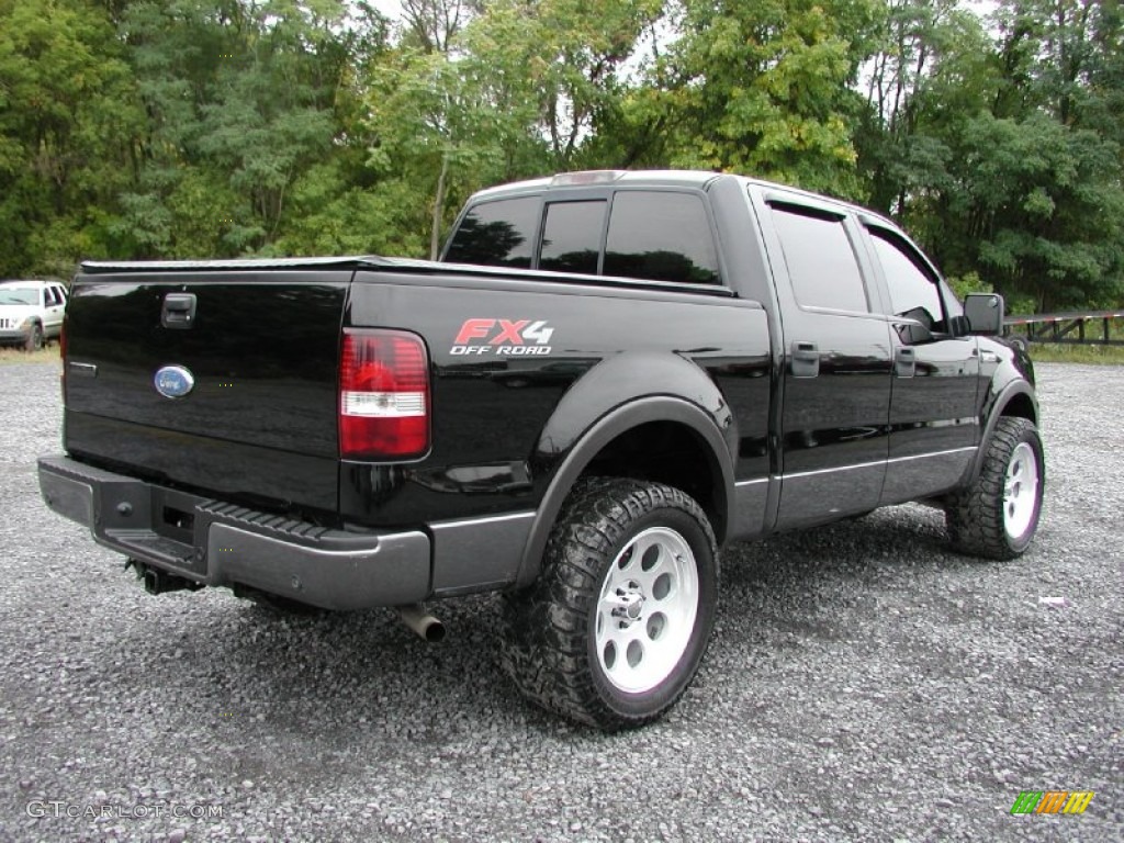 2006 F150 FX4 SuperCrew 4x4 - Black / Black/Medium Flint photo #12