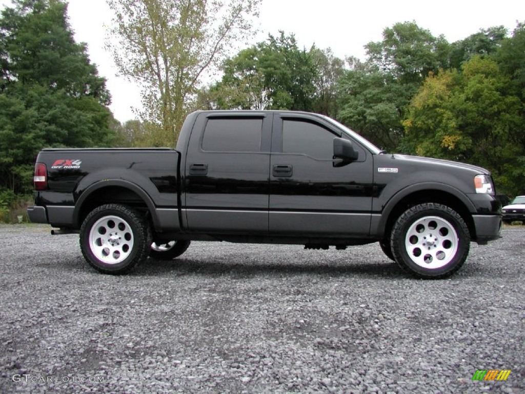 2006 F150 FX4 SuperCrew 4x4 - Black / Black/Medium Flint photo #15