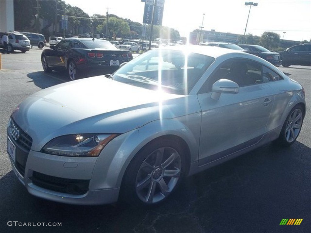 2008 TT 2.0T Coupe - Ice Silver Metallic / Black photo #7