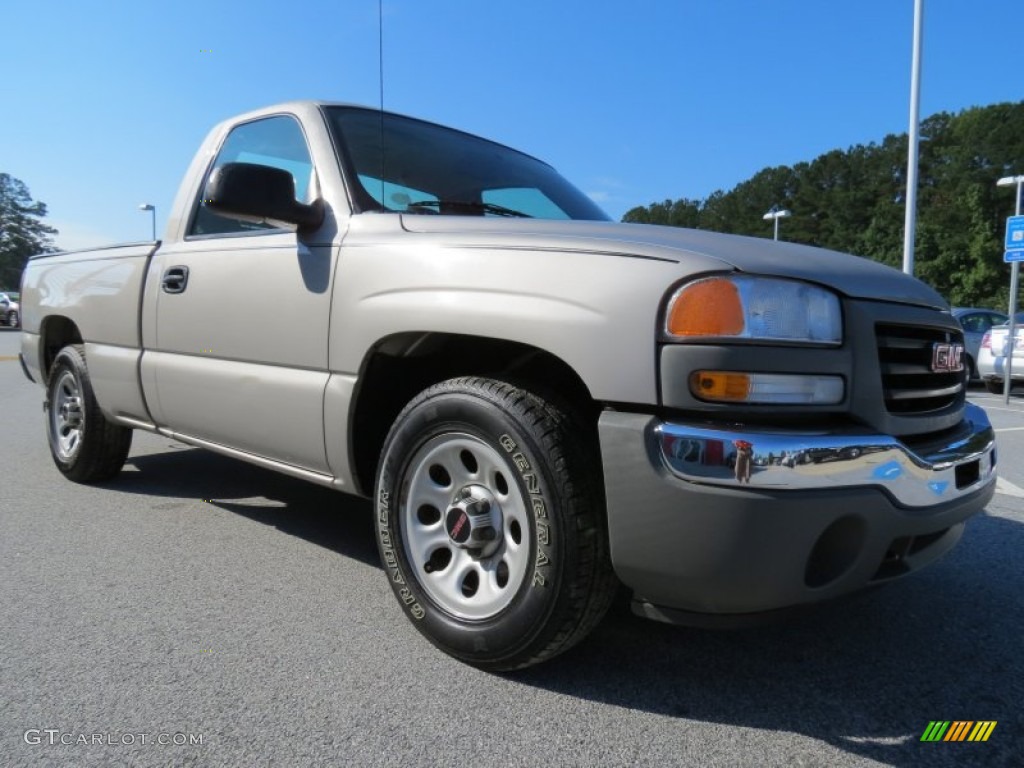 Silver Birch Metallic 2005 GMC Sierra 1500 Work Truck Regular Cab Exterior Photo #71707981