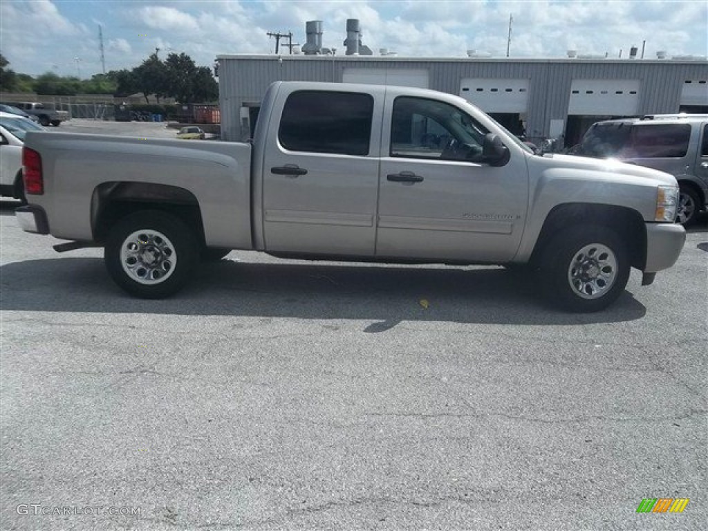 2009 Silverado 1500 LS Crew Cab - Silver Birch Metallic / Dark Titanium photo #2