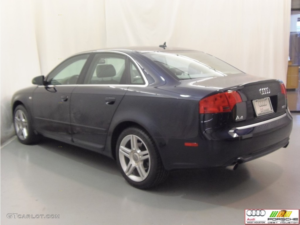 2008 A4 2.0T Sedan - Deep Sea Blue Pearl Effect / Light Gray photo #20