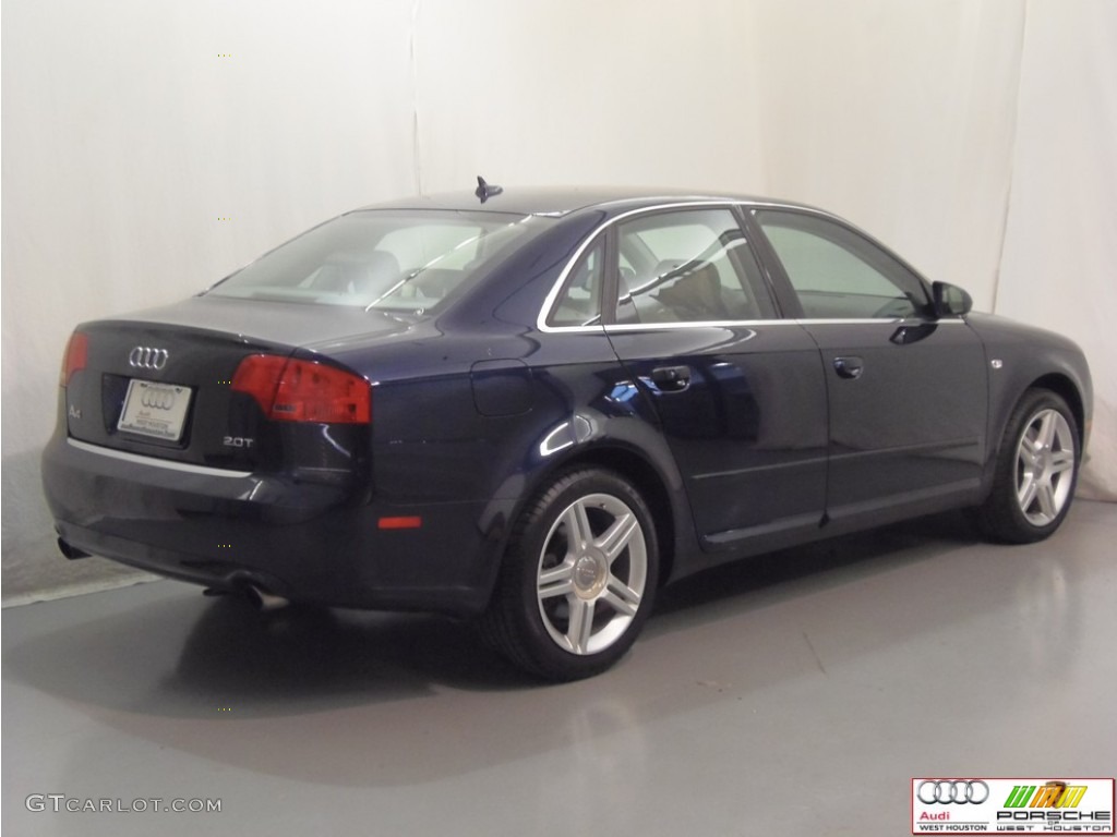 2008 A4 2.0T Sedan - Deep Sea Blue Pearl Effect / Light Gray photo #21