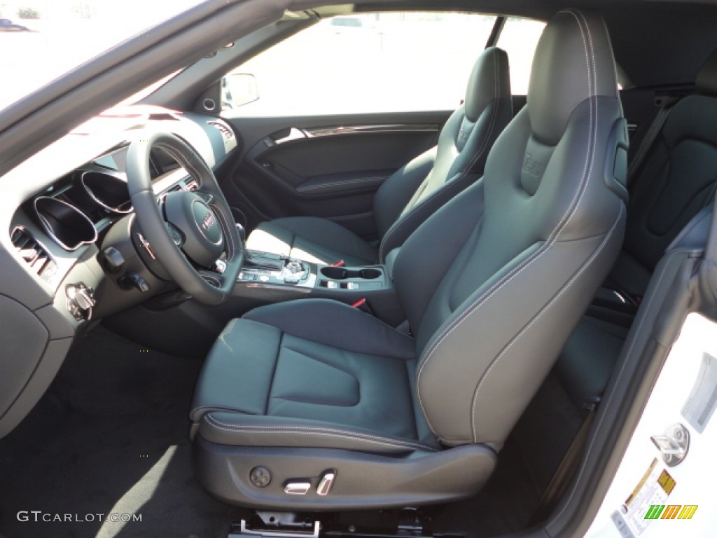 Black Interior 2013 Audi S5 3.0 TFSI quattro Convertible Photo #71712364