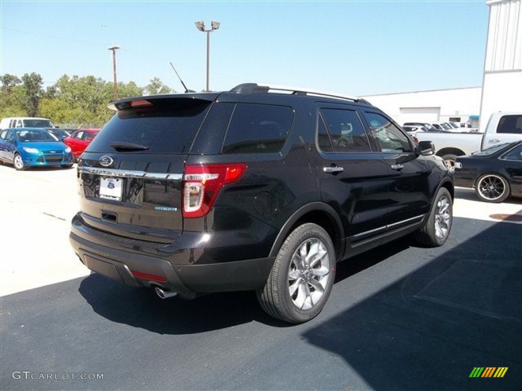 2013 Explorer Limited - Tuxedo Black Metallic / Charcoal Black photo #8