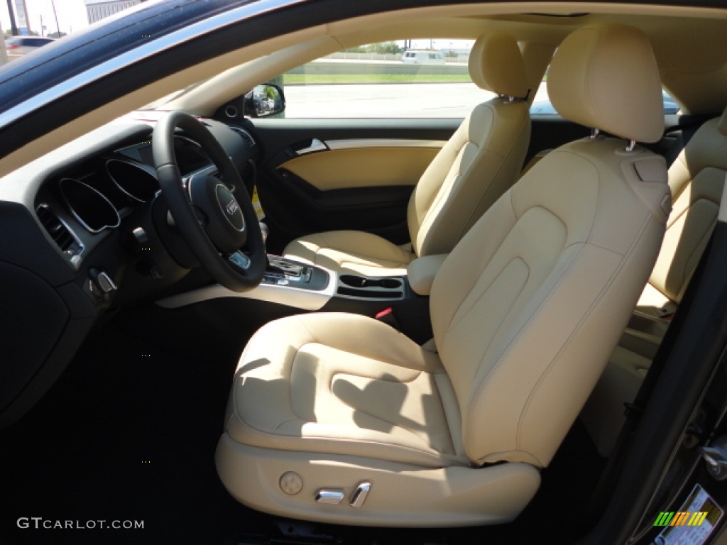Velvet Beige Interior 2013 Audi A5 2.0T quattro Coupe Photo #71713078