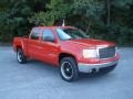 2008 Fire Red GMC Sierra 1500 SLE Crew Cab  photo #1