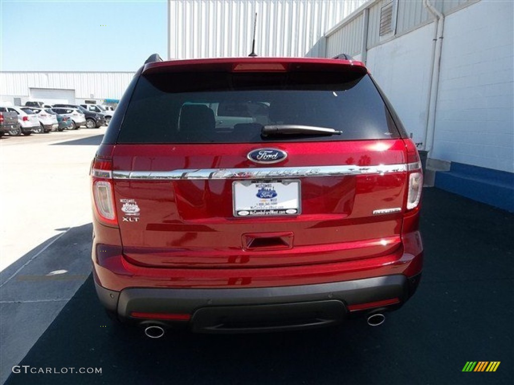 2013 Explorer XLT - Ruby Red Metallic / Medium Light Stone photo #4