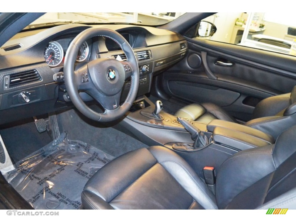 Black Novillo Leather Interior 2011 BMW M3 Coupe Photo #71714206