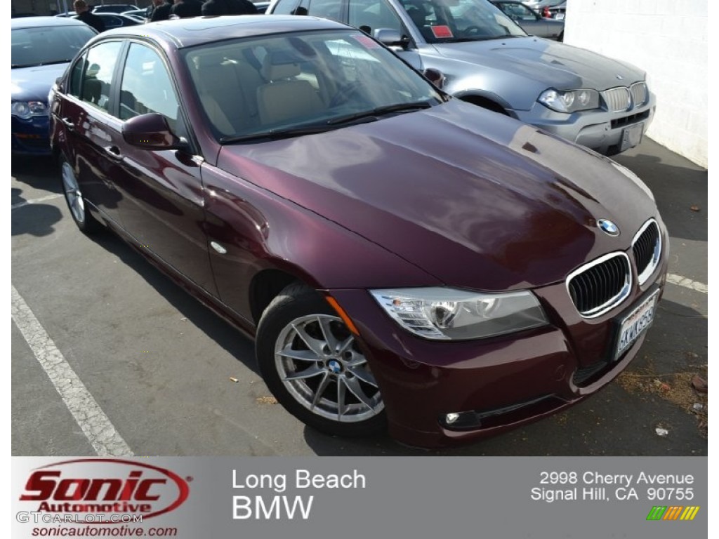 2010 3 Series 328i Sedan - Barbera Red Metallic / Beige photo #1
