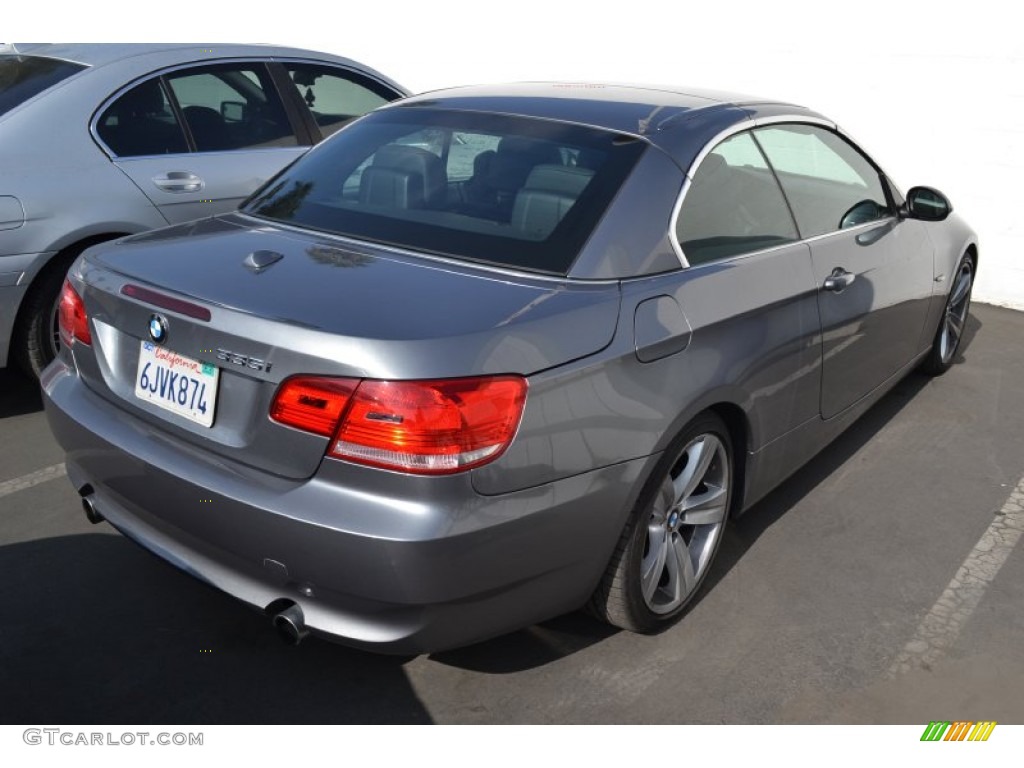 2009 3 Series 335i Convertible - Space Grey Metallic / Black photo #3