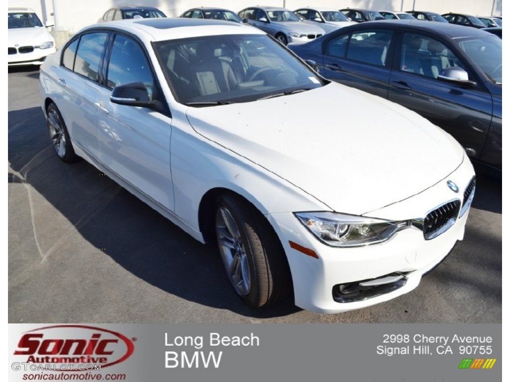 2013 5 Series 535i Sedan - Alpine White / Black photo #1
